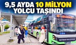 9,5 AYDA 10 MİLYON YOLCU TAŞINDI