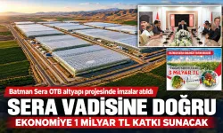 Batman Sera OTB altyapı projesinde imzalar atıldı