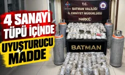 Sanayi tüpü içerisinde uyuşturucu maddesi ele geçirildi