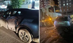 Batman'da beton mikseri ile otomobil çarpıştı