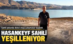 HASANKEYF SAHİLİ YEŞİLLENİYOR