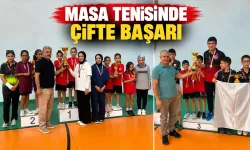 MASA TENİSİNDE ÇİFTE BAŞARI