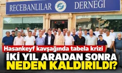 Hasankeyf kavşağında tabela krizi
