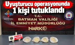 Uyuşturucu operasyonunda 1 kişi tutuklandı