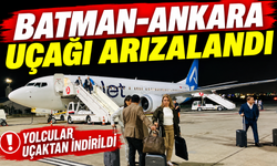 BATMAN-ANKARA UÇAĞI ARIZALANDI! UÇUŞ İPTAL EDİLDİ