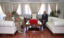 Tümgeneral Şakir Uslu, Batman Valisi Ekrem Canalp ile bir araya geldi