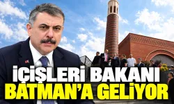 Bakan Çiftçi, Batman’da açılışlara katılacak