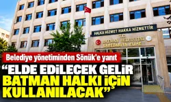 Belediye yönetiminden Sönük’e yanıt