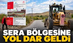 Seranın yapılacağı köyde tek şeritlik yol yetersiz kaldı