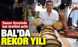 Sason ilçesinde bal üretimi arttı