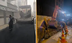 Esnafın talebi karşılandı, sokak asfaltlandı