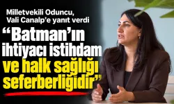 Milletvekili Oduncu, Vali Canalp’e yanıt verdi