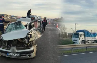 Işık ihlali yapan kamyon, otomobile çarptı: 1 ölü, 2 yaralı