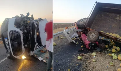 Diyarbakır'da minibüs ile traktör çarpıştı: 2 ölü, 6 yaralı