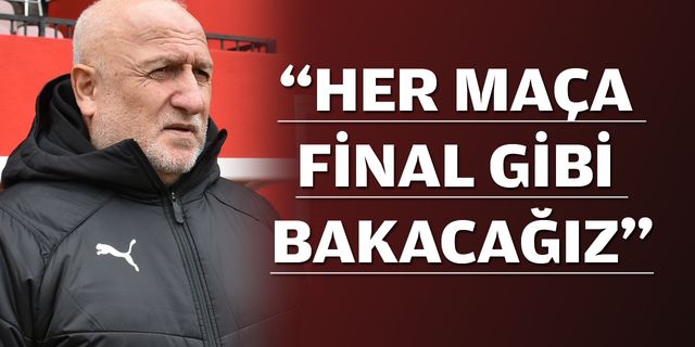 “TAKIMI TOPARLAYACAĞIZ”