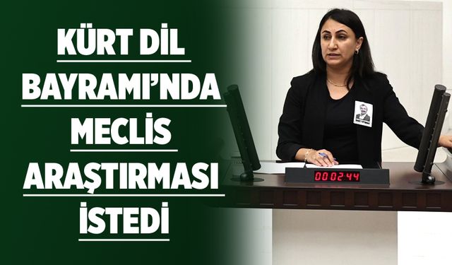 KÜRT DİL BAYRAMI’NDA MECLİS ARAŞTIRMASI İSTEDİ