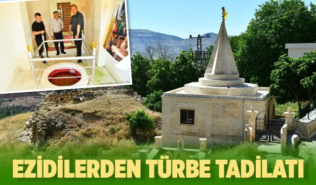 Süryani Kilisesi, Ezidi Kültür Evi ve Şeyh Ahmed Türbesi yan yana