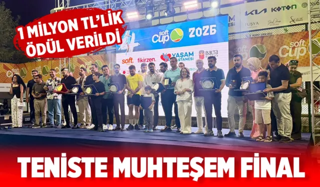 Softcup tenis turnuvası sona erdi