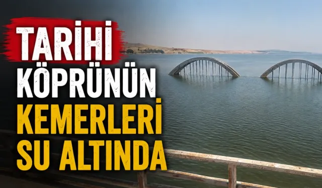 Zilek Köprüsü ayaklarının büyük bölümü su altında kaldı
