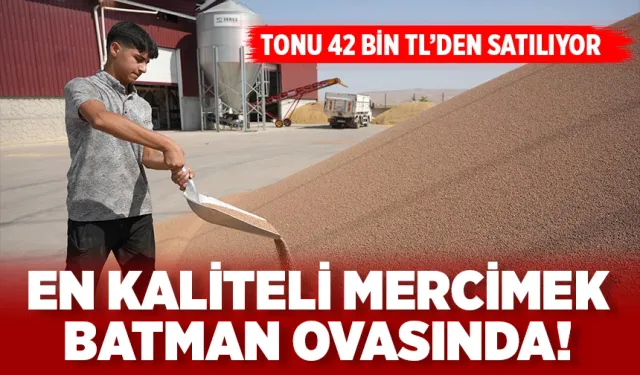 Batman’ın kaliteli kırmızı mercimeği, Mersin ve Gaziantep’e gönderiliyor