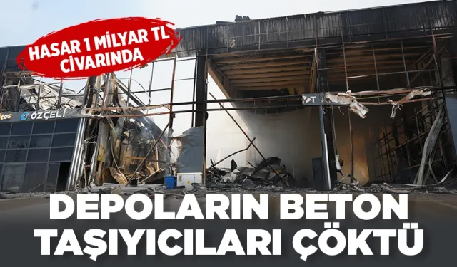 DEPOLARIN BETON TAŞIYICILARI ÇÖKTÜ