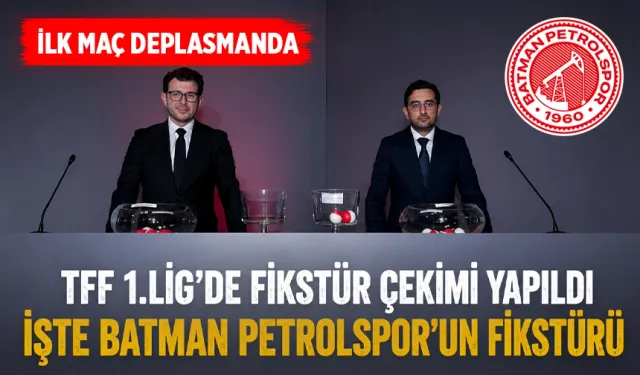 İŞTE BATMAN PETROLSPOR’UN FİKSTÜRÜ