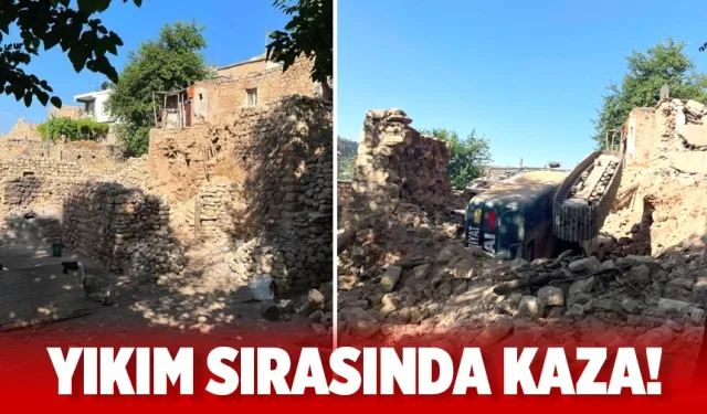 Batman'da yıkım sırasında kaza