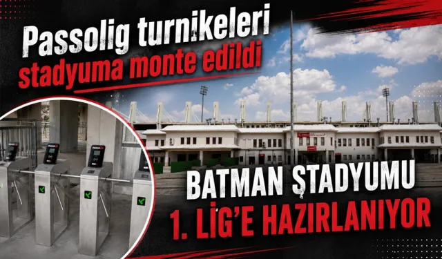 Passolig turnikeleri stadyuma monte edildi
