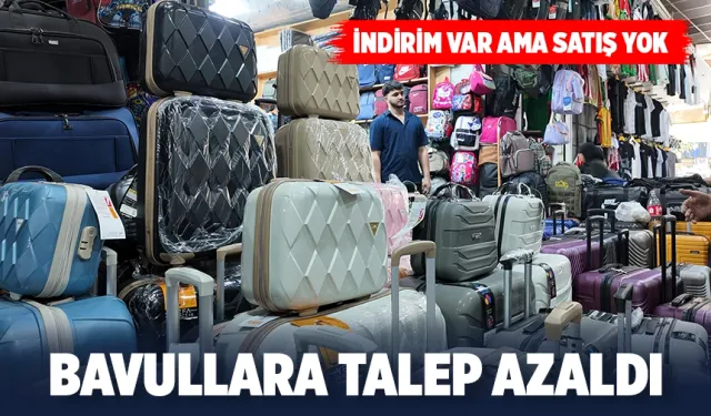 Yaz tatilinin başlamasıyla çanta ve bavul satışları azaldı