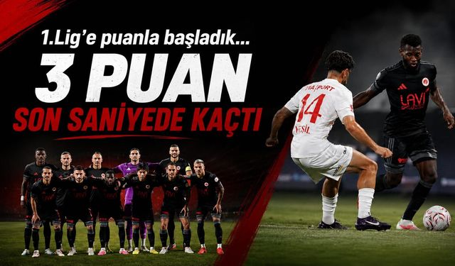 Batman Petrolspor, 1. Lig’e puanla başladı