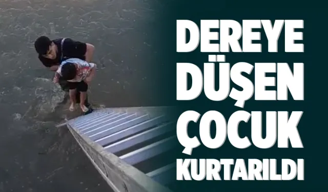 Batman'da dereye düşen 8 yaşındaki çocuk kurtarıldı