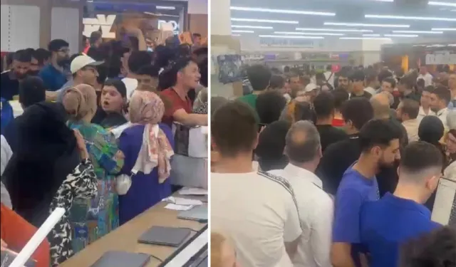 Diyarbakır'da mağaza açılışında izdiham