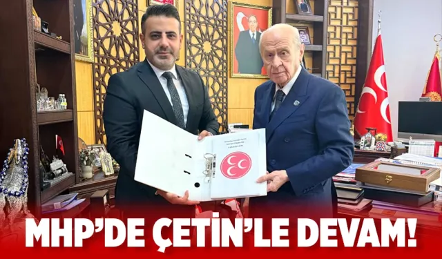 İl Başkanı, Genel Başkan Bahçeli ile bir araya gelerek yeni dönem için de onay aldı
