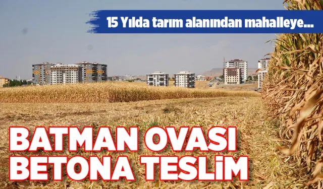 BATMAN OVASI BETONA TESLİM