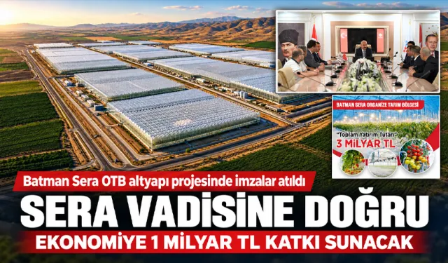Batman Sera OTB altyapı projesinde imzalar atıldı
