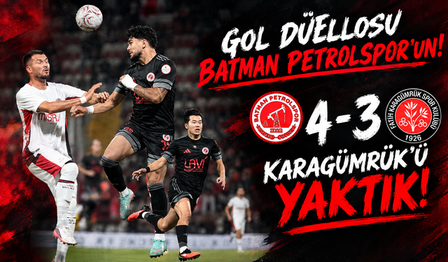 Gol düellosu Batman Petrolspor’un! 4-3
