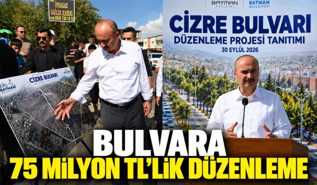 Cizre Bulvarı Düzenleme projesi tanıtıldı