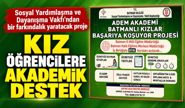 KIZ ÖĞRENCİLERE AKADEMİK DESTEK