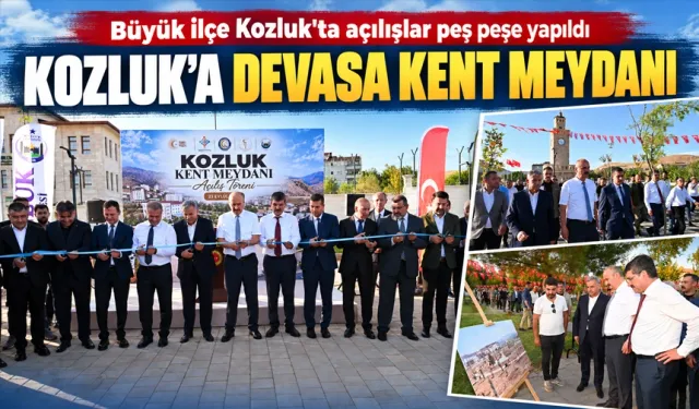 Büyük ilçe Kozluk'ta açılışlar peş peşe yapıldı