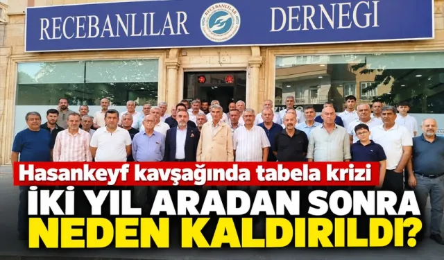 Hasankeyf kavşağında tabela krizi