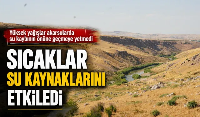 Yüksek yağışlar akarsularda su kaybının önüne geçmeye yetmedi