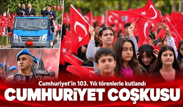 Cumhuriyet’in 103. Yılı törenlerle kutlandı