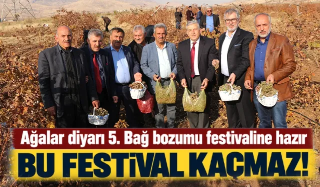 Ağalar diyarı 5. Bağ bozumu festivaline hazır