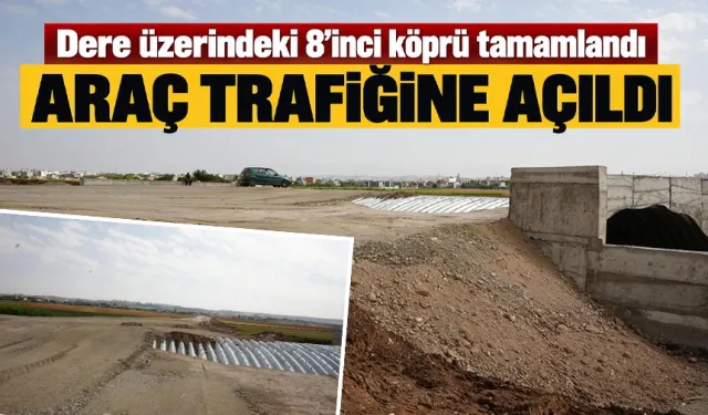 Dere üzerindeki 8’inci köprü tamamlandı