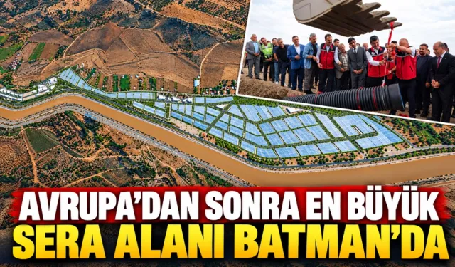 Devasa sera bölgesinin altyapısı için ilk adım atıldı