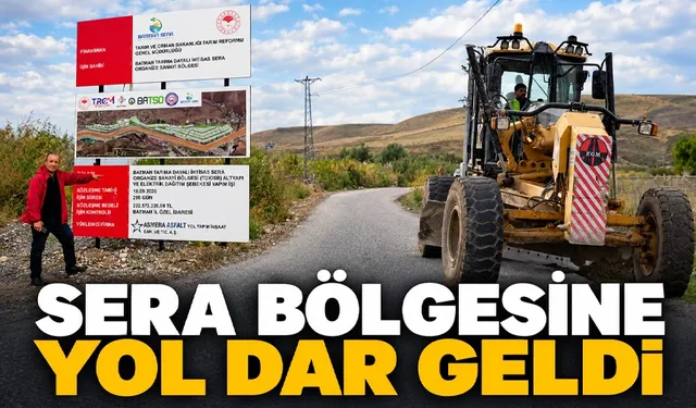 Seranın yapılacağı köyde tek şeritlik yol yetersiz kaldı