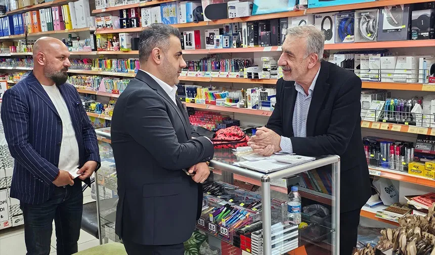 MHP yönetiminden esnafa ziyaret
