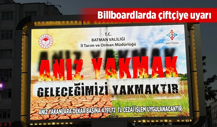 ANIZ YAKMA, GELECEĞİNİ YAKMA!