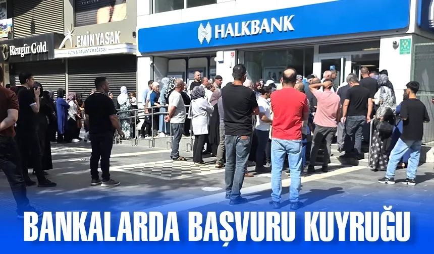 TOKİ konut ve aile kartı başvuruları uzun kuyruklar oluşturdu