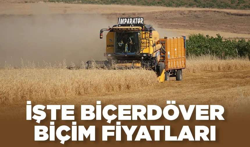 Hasat mevsimi başladı, biçerdöver ücretleri belirlendi
